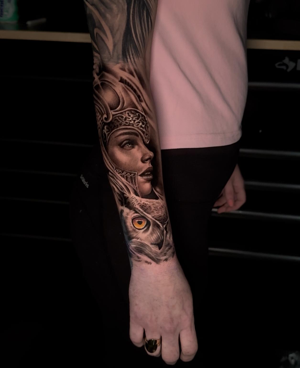Warrior Woman & Owl — Sleeve