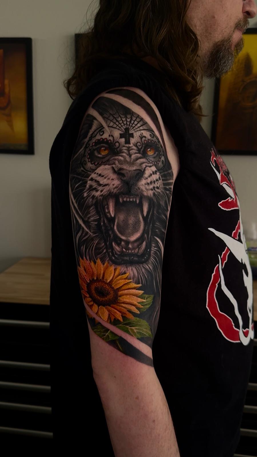 Sugar Skull Lion — Sleeve
